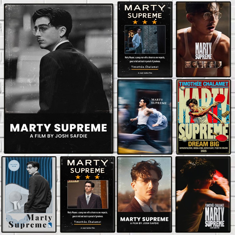Table Tennis Drawing - Marty Supreme Tenis Stołowy Plakaty Filmowe