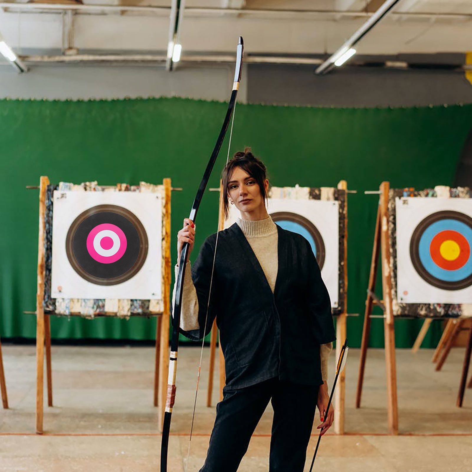 Practice Target Board - Przenośny pierścień treningowy do łucznictwa Eva,