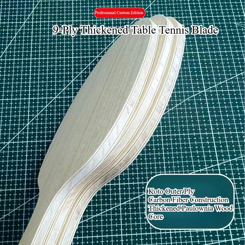9-warstwowa, pogrubiona rączka – Table Tennis Custom Bat recenzja i cena