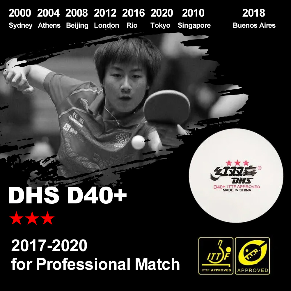 DHS D40+ DJ40+ Piłki do ping-p – Table Tennis Robot recenzja i cena