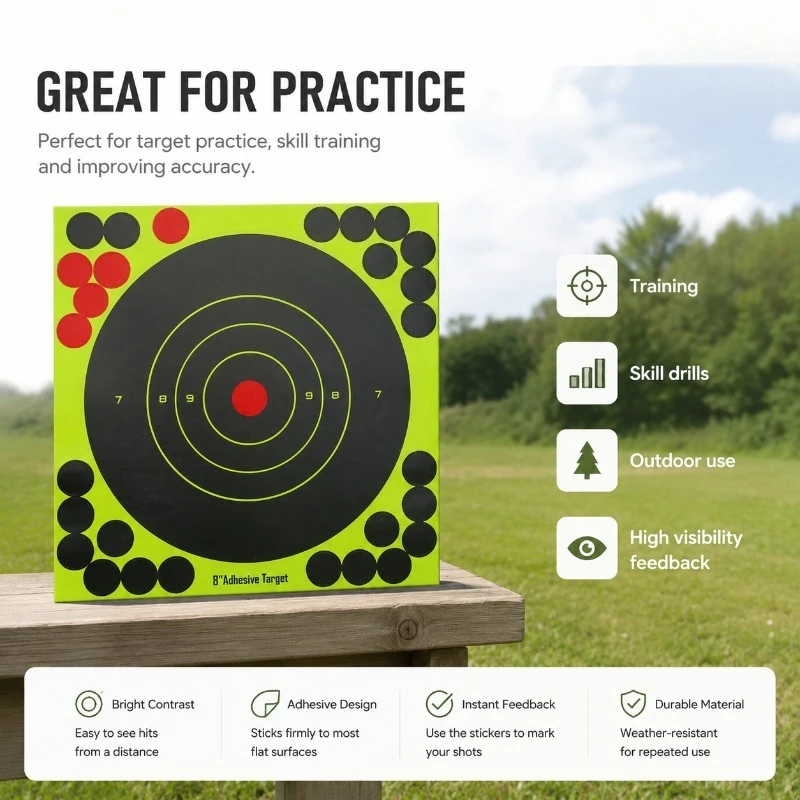 Samoprzylepne arkusze celownic – Practice Target Board recenzja i cena